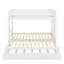 Twin Over Pull Out Bunk Bed With Additional Trundle Bed For Extra Sleeping Space And Convenience-1287047116