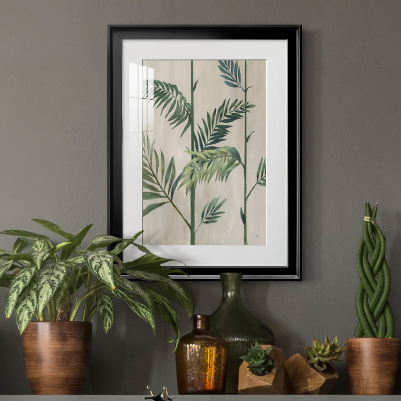 Modern Fronds II - cadre photo, impression, H 18,5 po x l 24,5 po x P 1,5 po, Noir