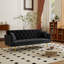 Canapé-lit 72 po en velours convertible capitonné à boutons Chesterfield pour petit salon-2038603783