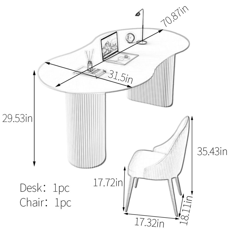 Bureau de conception minimaliste moderne