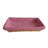Wicker Display Tray Basket with Checked Lining-1781744819
