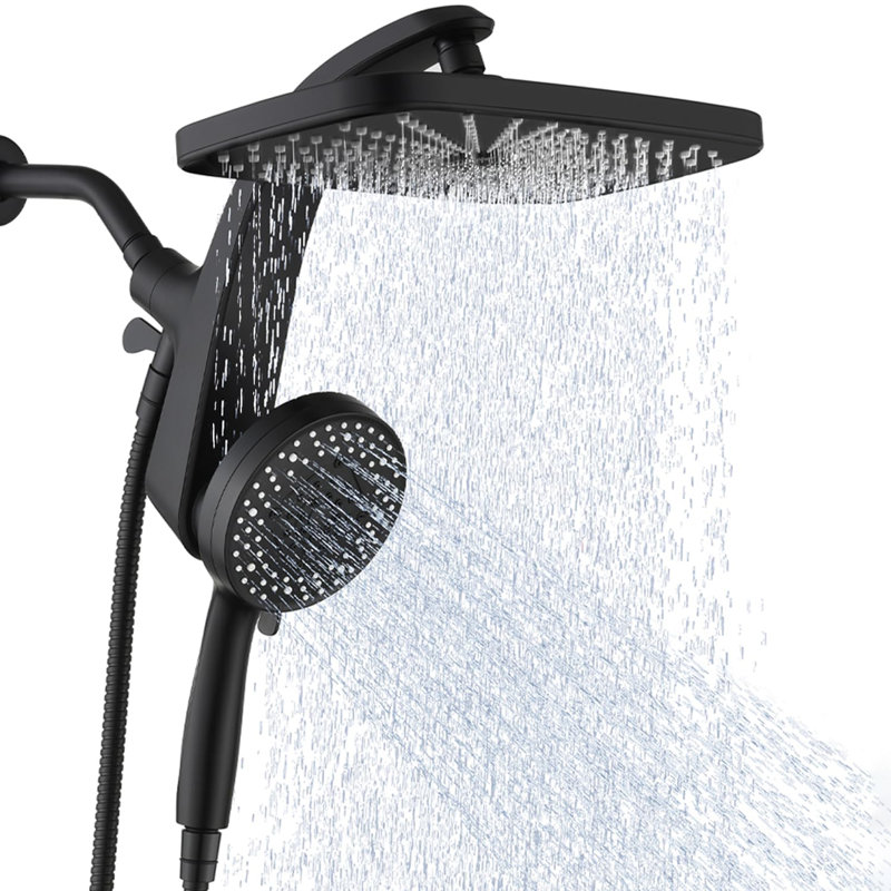 Pomme de douche à haute pression, Noir