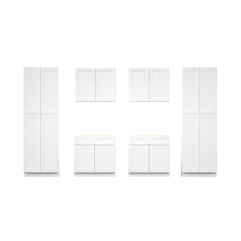 Chinki 6 Piece Solid + Manufactured Wood Storage System