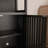 Tall Bamboo Linen Tower in Black