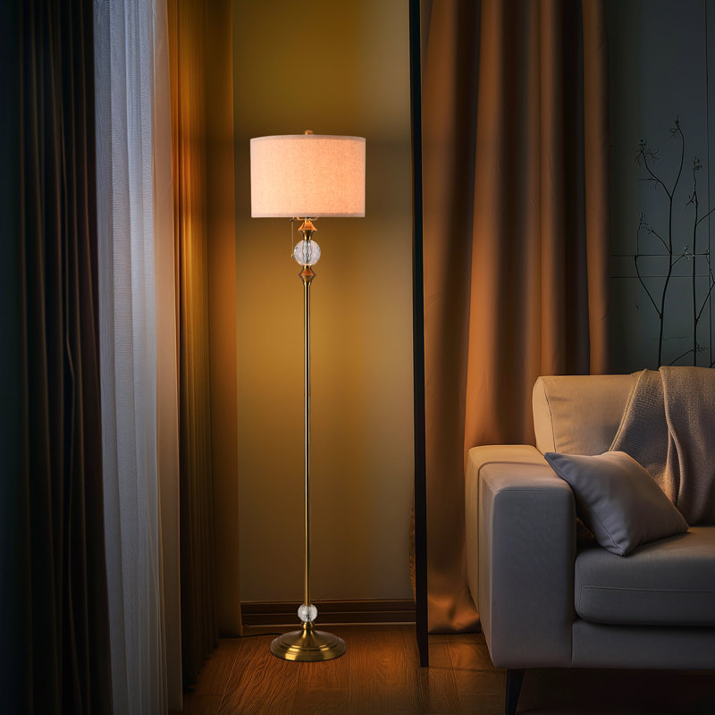 Keyjuan 62.4'' Bronzed Traditional Floor Lamp