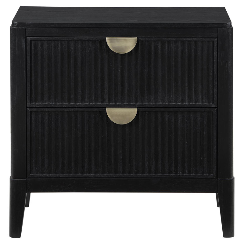 Podvin Black 4-Piece Bedroom Set, King