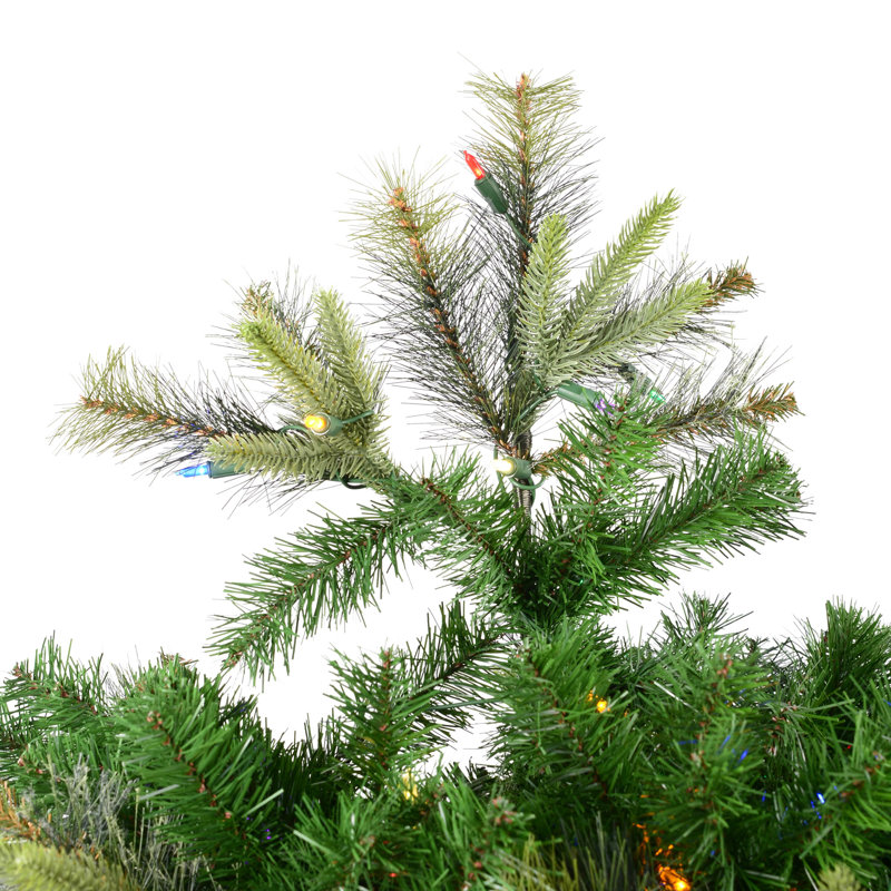 Cashmere Pine Artificial Christmas Tree with LED Multi Colored Lights with Stand, 4.5' H