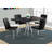 Dining Table, Rectangular, Kitchen, Dining Room, Chrome Metal