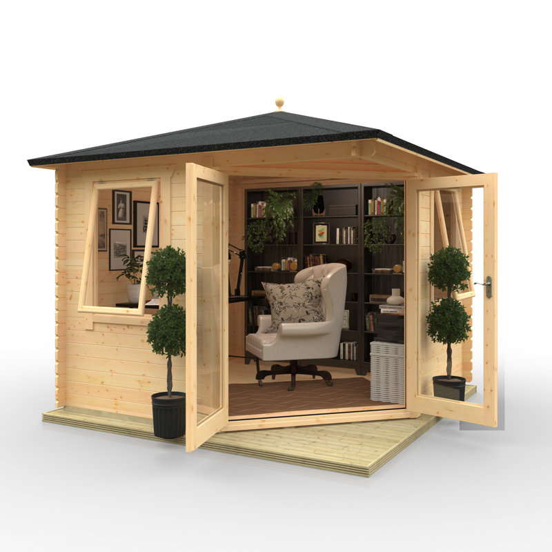 10x10w Bengal Corner Cabin | 28mm Log Cabin