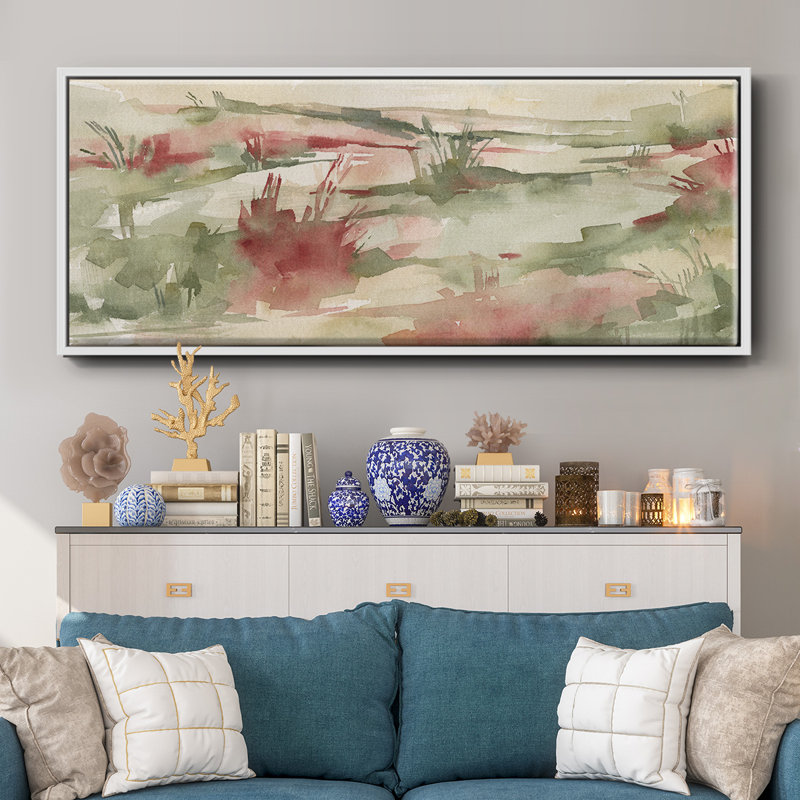 Rust Grasslands II- Framed Canvas