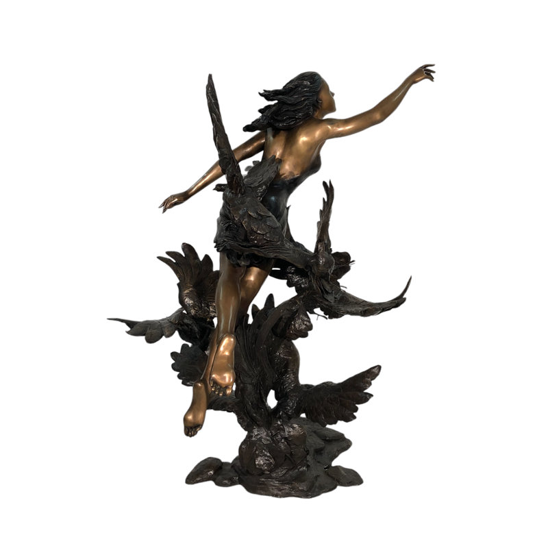 Bird Dove Copper Bronze Garden Statue