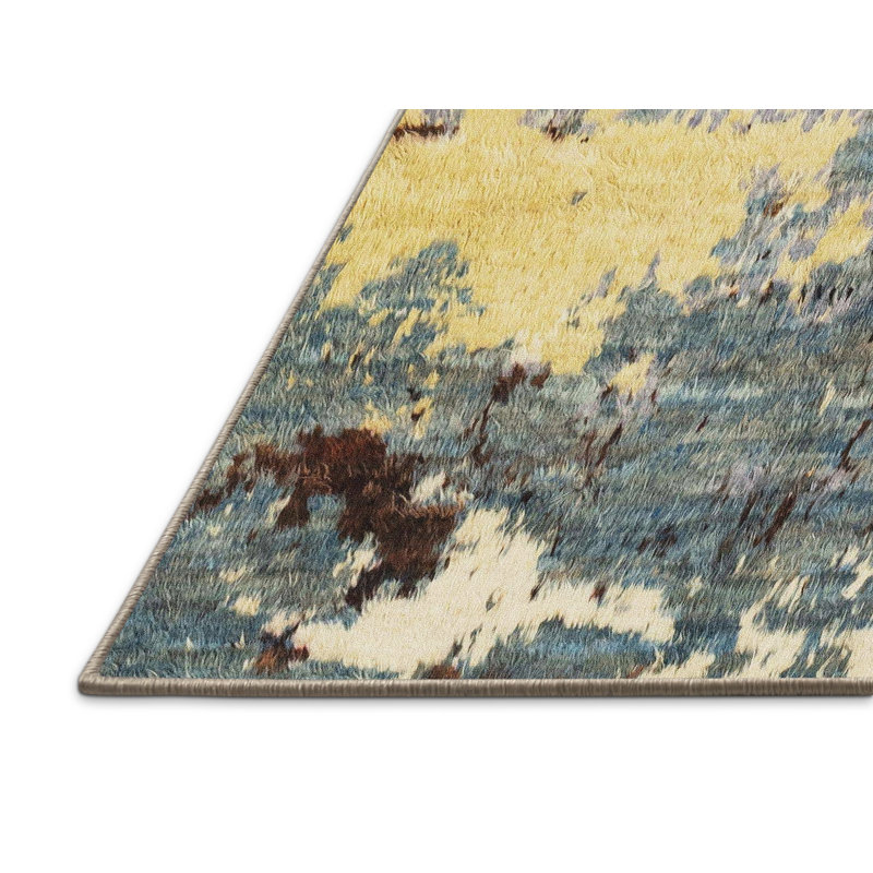 Abstract Indoor Rug, Rectangle 5' x 7'