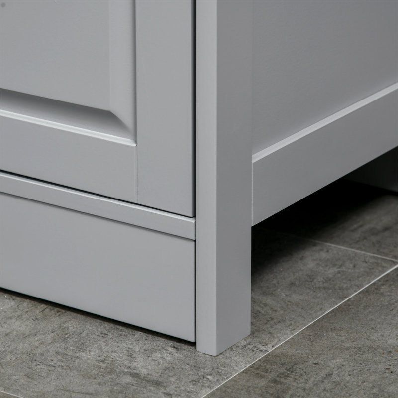 Rangement pour salle de bain Rinyah, Gris