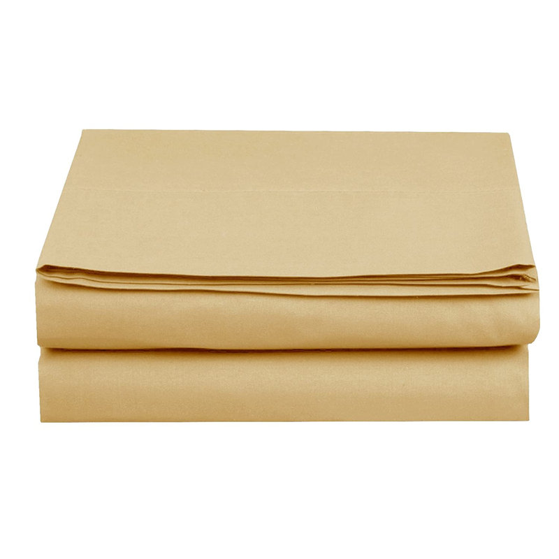 Drap-housse en microfibre Luxury Hospitality - doux, hypoallergénique et infroissable, Drap-housse grand, Doré
