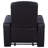 Shanon Upholstered Track Arm Recliner Black