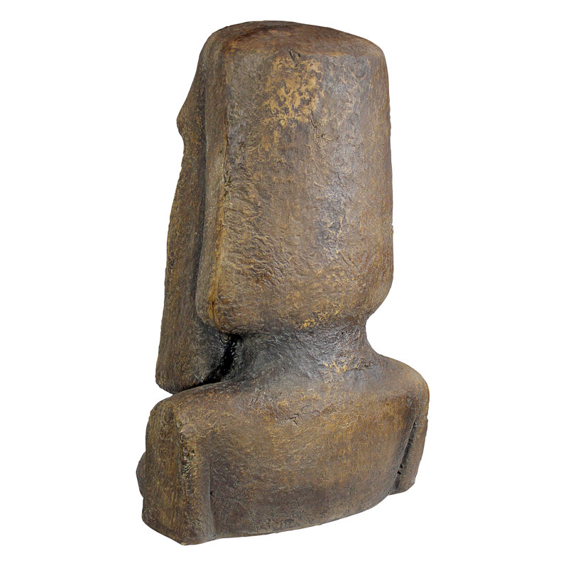 Statue de jardin monolithe Moai de Ahu Akivi de l'Île de Pâques