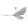 52" 3 -ABS-Blade White Propeller Modern Ceiling Fans with Remote Control