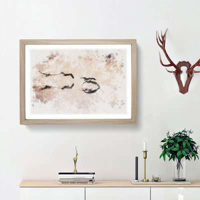 A Flock of Pelicans Watercolour - Picture Frame Graphic Art Print