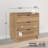 Chaunta 26.5'' W Nightstand Bedside Table, Nightstand for Bedroom, End Table with 3 Drawers 26.5" W x 26.75" H x 16" D, Natural Oak-1142815399