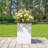 MGO Handmade Rectangle Planter Box, 20''H, White-1850945806-1850945807