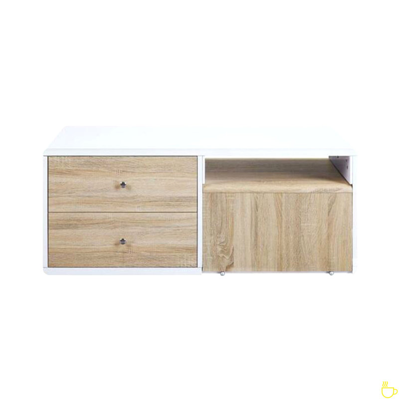 Table basse rectangulaire avec table coulissante