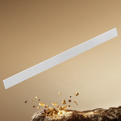 60 In. W Cultured Marble Vanity Backsplash Bathroom Countertop Splash Guard In Carrara White