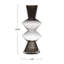Smoke Glass Fluted Vase with Curved Triangles