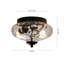 Ayame 2-Light Hammered Glass Flush Mount Pendant Ceiling Light-1250293541