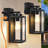 2Pack Porch Lights Outdoor With UL Certified Outlet Modern Outdoor Wall Lights Exterior Lighting Fixtures Waterproof-376736015