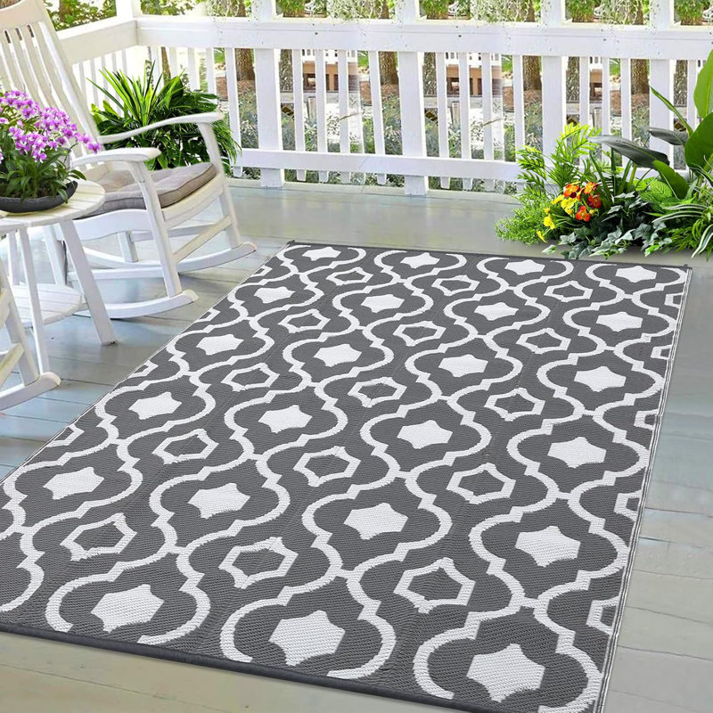 Tapis d'extérieur pour patio, Rectangulaire 8 pi x 10 pi