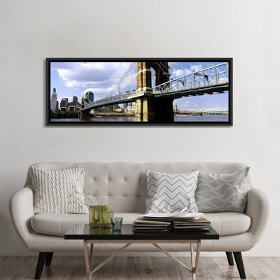 " John A. Roebling Suspension Bridge Across The Ohio River, Cincinnati, Hamilton County, Ohio, USA #2 " by Panoramic Images