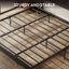 Industrial Bed Frame With Storage Headboard-2085506622-2085506610