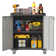 29.5” W Metal Removable Garage Storage Cabinet with Adjustable Shelf.