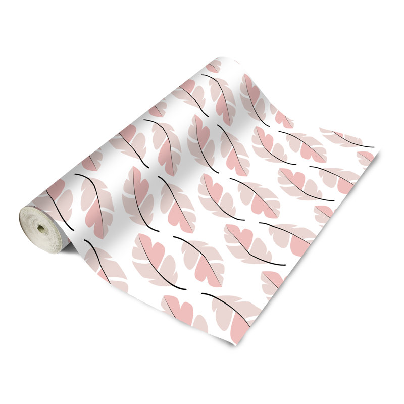 Panneau de papier peint adhésif Ciree Oh So Soft Feathers, L 4 po x l 24 po