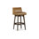 Upholstered Stool with Solid Wood Frame