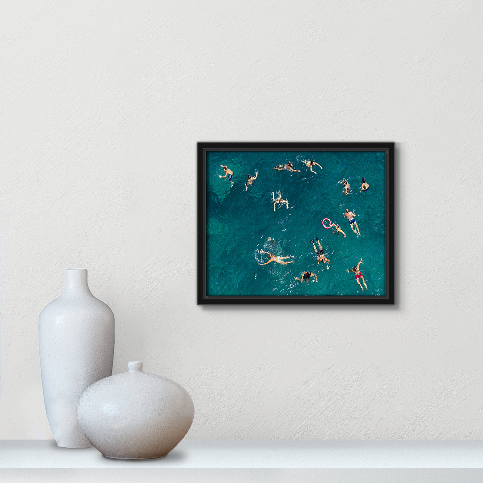 Norvell "Tonti" Print by Tonti, 9.5" H x 11.5" W x 2" D, Black Framed Canvas