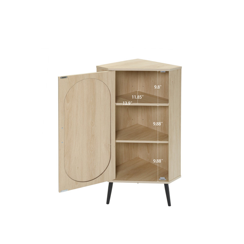 Corner Cabinet, Natural
