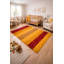 Tapis oriental tribal en laine noué à la main 4 pi x 6 pi Indo-Gabbeh