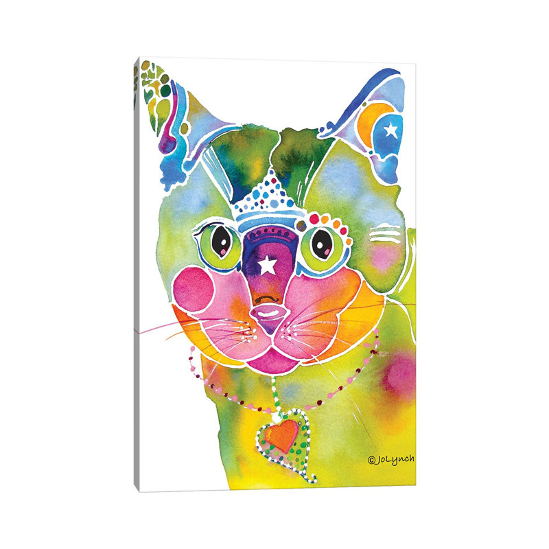 Cat Whimsical by Jo Lynch - Wrapped Canvas Gallery-Wrapped Canvas Giclée, 45.72cm H x 30.48cm W