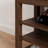 Comfortable Height-Adjustable Stool, Brown Rubberwood, Leather, Storage Space And Practical Bench, Adjustable Height, Three Layers Of Ventilation-27605241