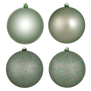 Northlight 4ct Clear and Frosted Winter Tree Glass Christmas Ball Ornaments  3.25 (80mm), 4 - King Soopers