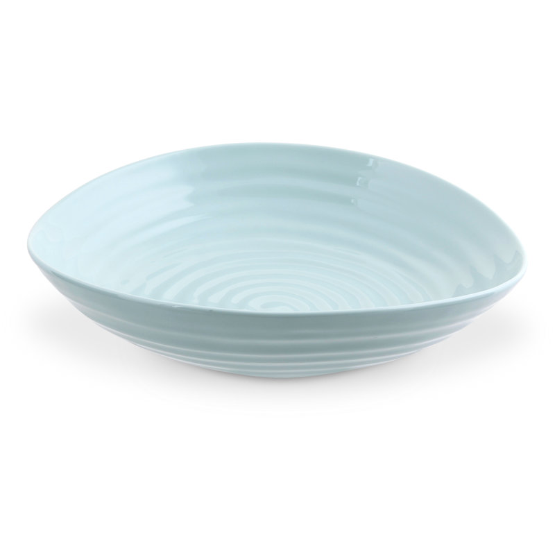 Celadon Green Ceramic Microwave Safe Pasta Bowls Set
