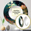 Miroir mural rond en aluminium Bounties and Blooming Wilderness Blessings