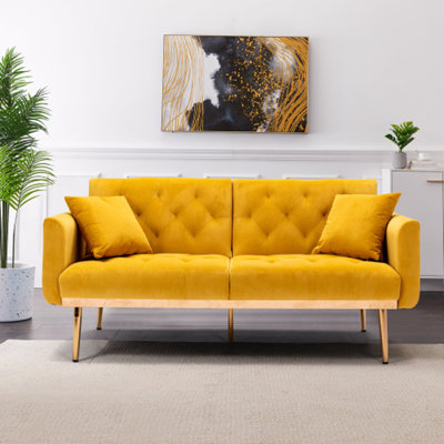 63.78'' Velvet Sleeper Sofa