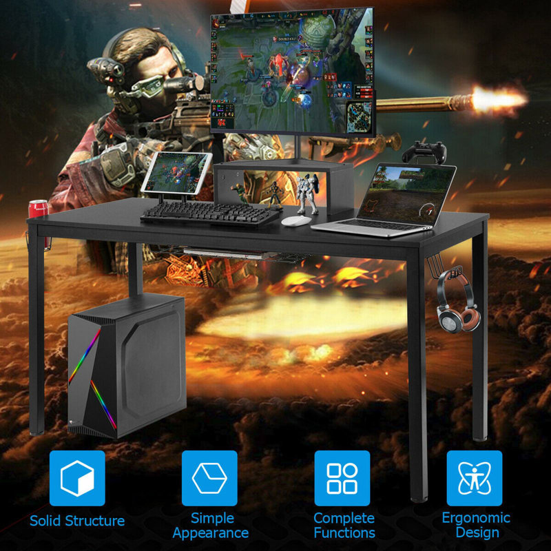 Monango Metal Base Computer Desk