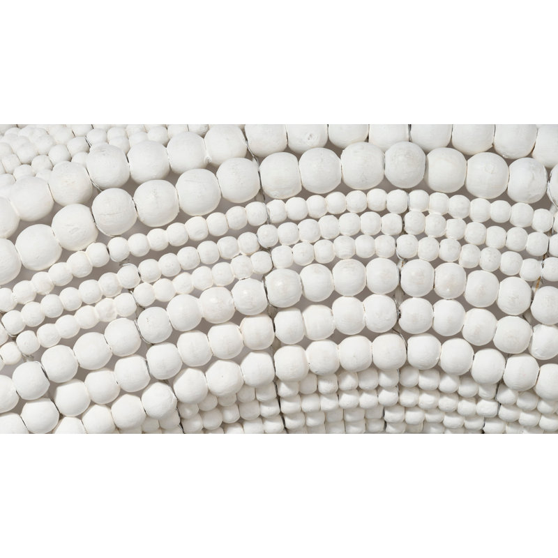 Strand Round Mirror, White