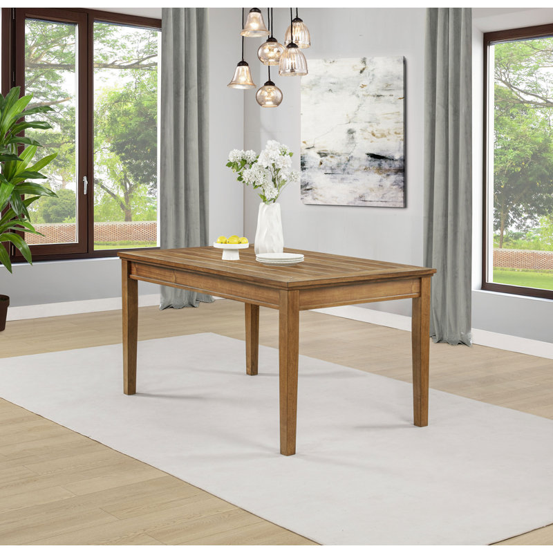 60.4" W Not Assigned Dining Table, Brown