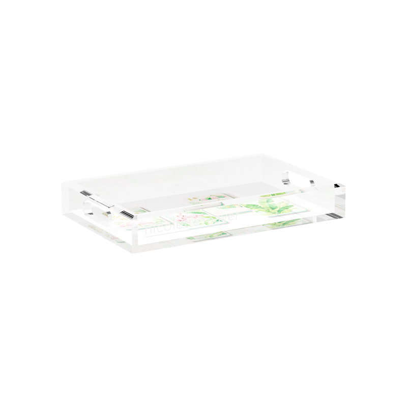 Mahjong Acrylic Decorative Tray, 12.5"W x 7.75"D x 2"H