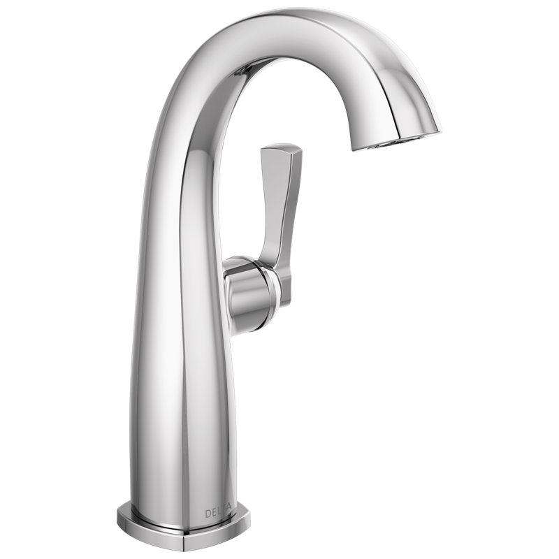Single Handle Mid-Height Bathroom Faucet, Lumicoat  Chrome