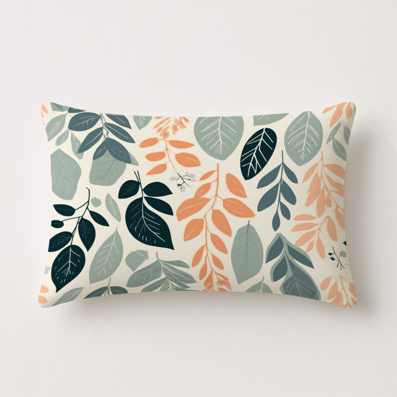 Garden Echoes Indoor And Outdoor Throw Pillow, Rectangle 18"H x 25"W